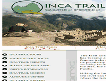 Tablet Screenshot of incatrail-machupicchu.com